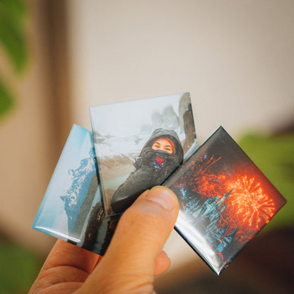 Set de Imanes Fotográficos Personalizados Cuadrados 5x5 cm
