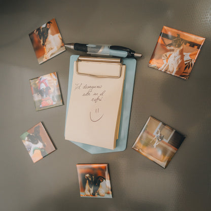Set de Imanes Fotográficos Personalizados Cuadrados 5x5 cm