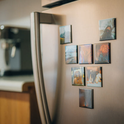 Set de Imanes Fotográficos Personalizados Cuadrados 5x5 cm